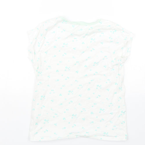 George Girls White Floral  Cami Pyjama Top Size 8-9 Years