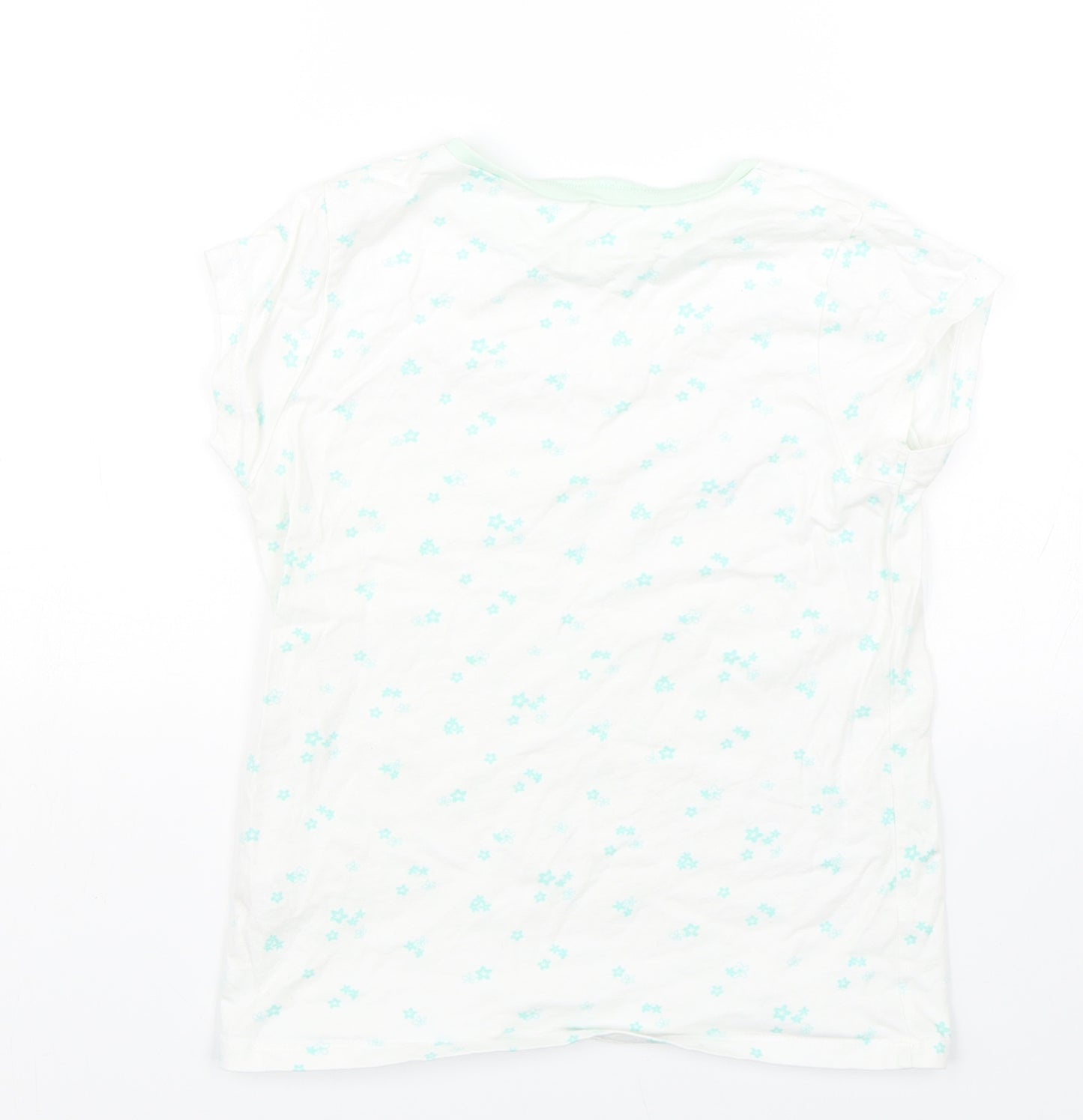 George Girls White Floral  Cami Pyjama Top Size 8-9 Years