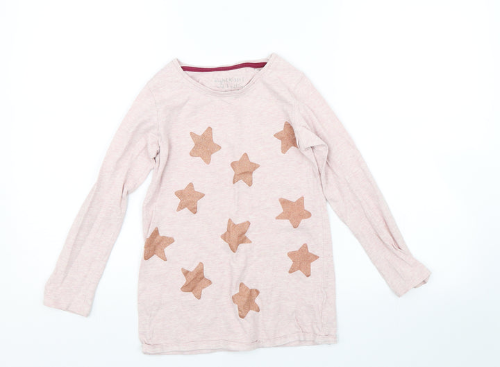 NEXT Girls Pink Geometric  Cami Pyjama Top Size 9 Years  - Stars