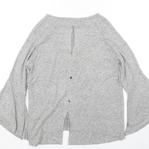 COIN 1804 Womens Grey   Basic T-Shirt Size M