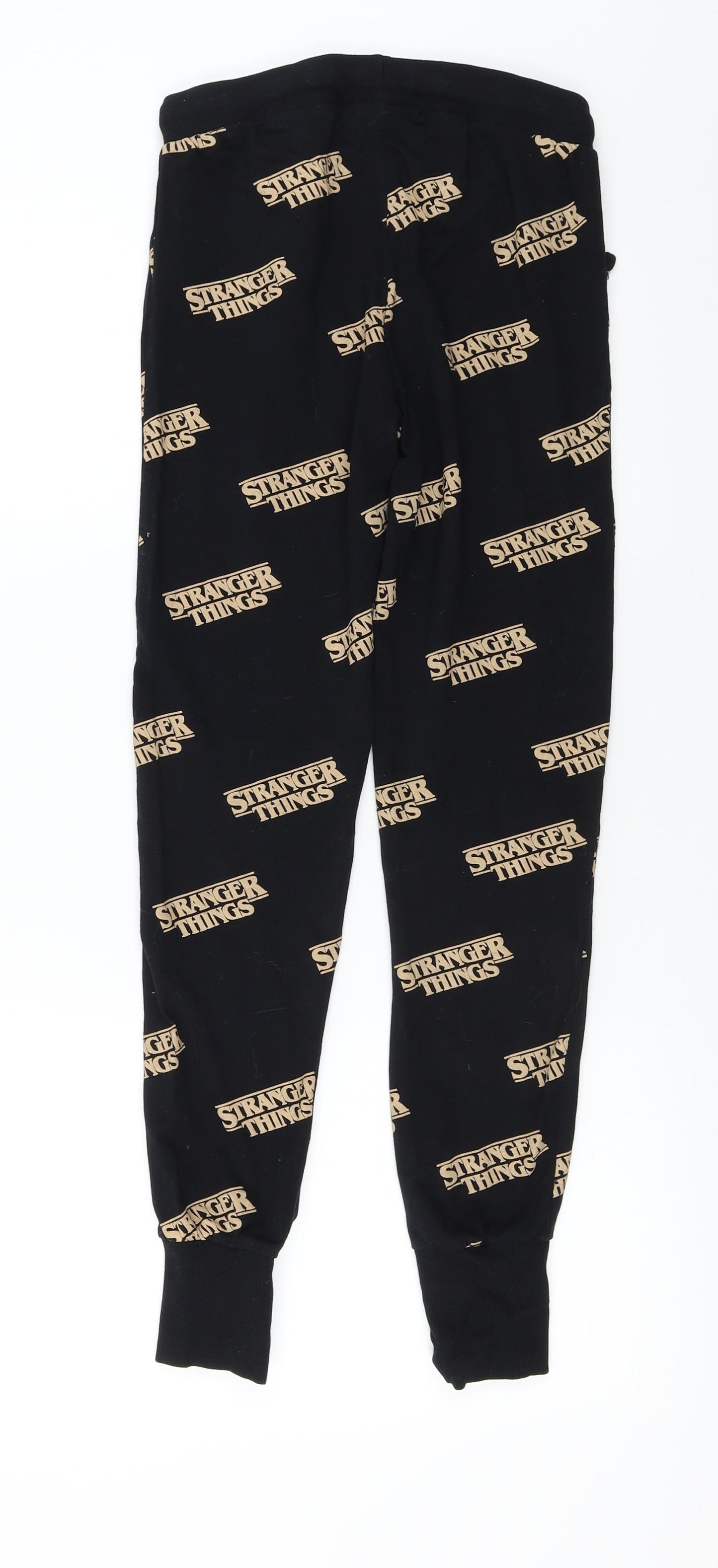 Netflix  Womens Black   Sweatpants Trousers Size XS L24 in - stranger things