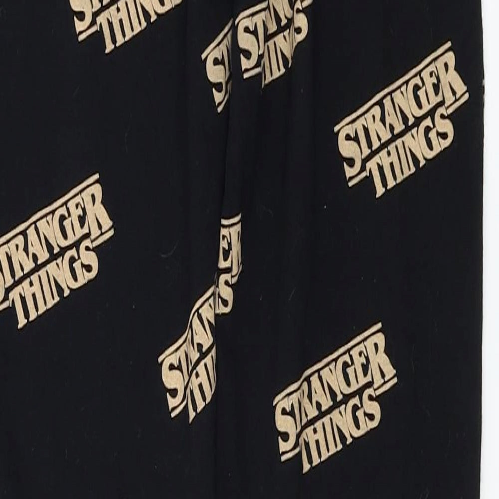 Netflix  Womens Black   Sweatpants Trousers Size XS L24 in - stranger things