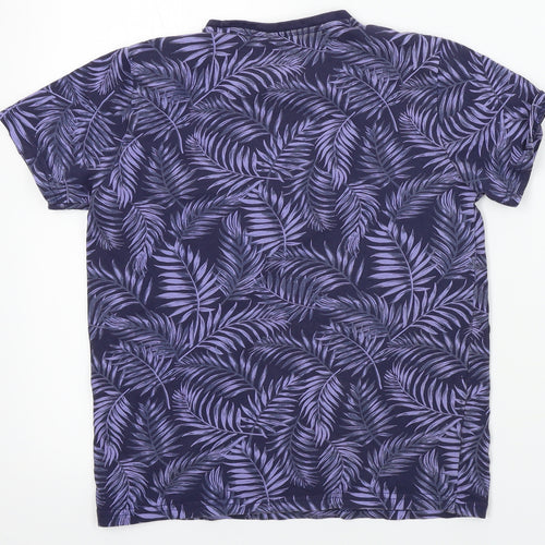 Primark  Boys Blue Floral  Basic T-Shirt Size 10-11 Years