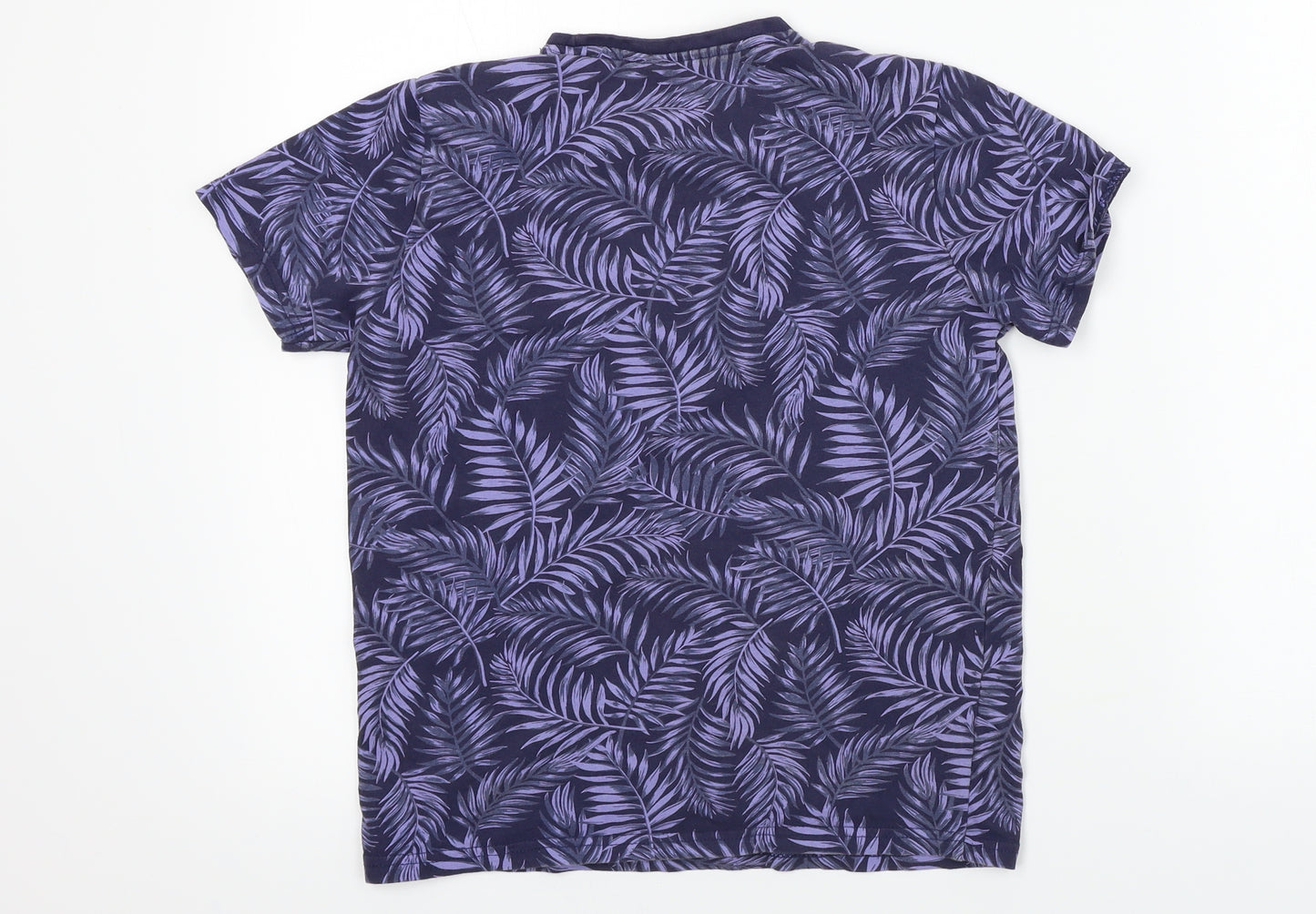 Primark  Boys Blue Floral  Basic T-Shirt Size 10-11 Years