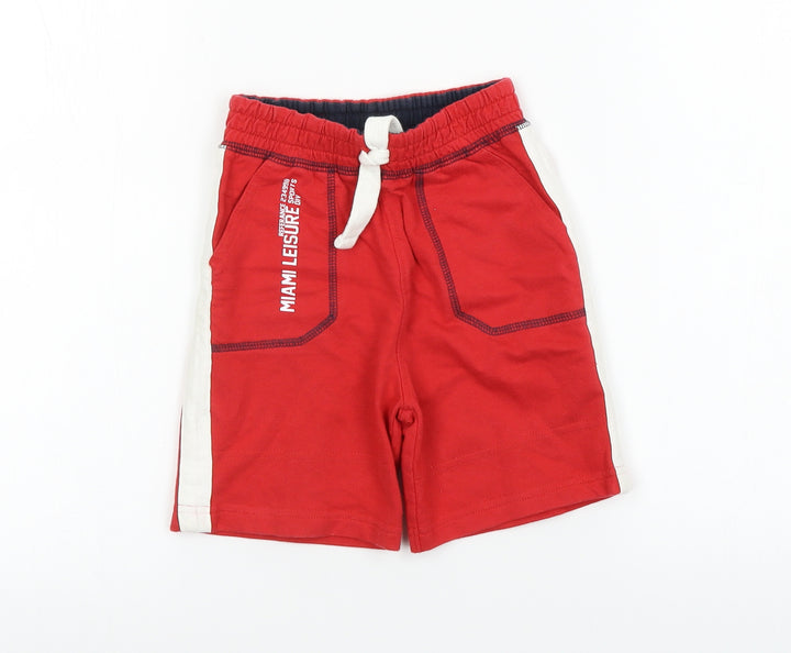 F&F  Boys Red   Sweatpants  Size 12-18 Months