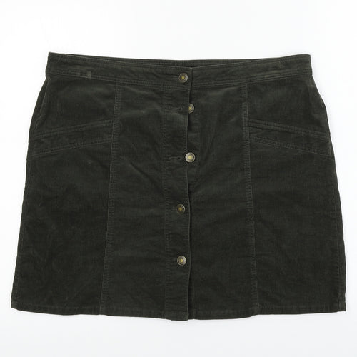 Marks and Spencer  Womens Brown   A-Line Skirt Size 36 in