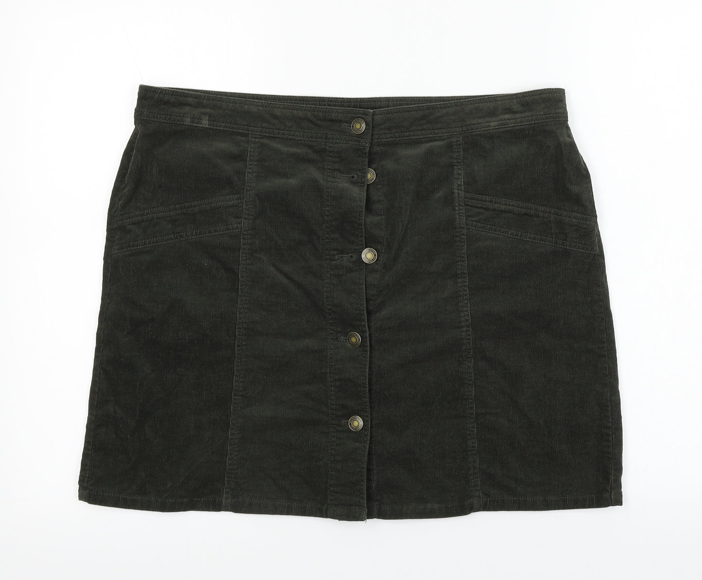 Marks and Spencer  Womens Brown   A-Line Skirt Size 36 in