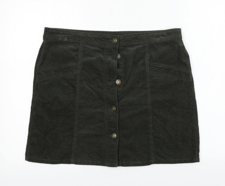 Marks and Spencer  Womens Brown   A-Line Skirt Size 36 in