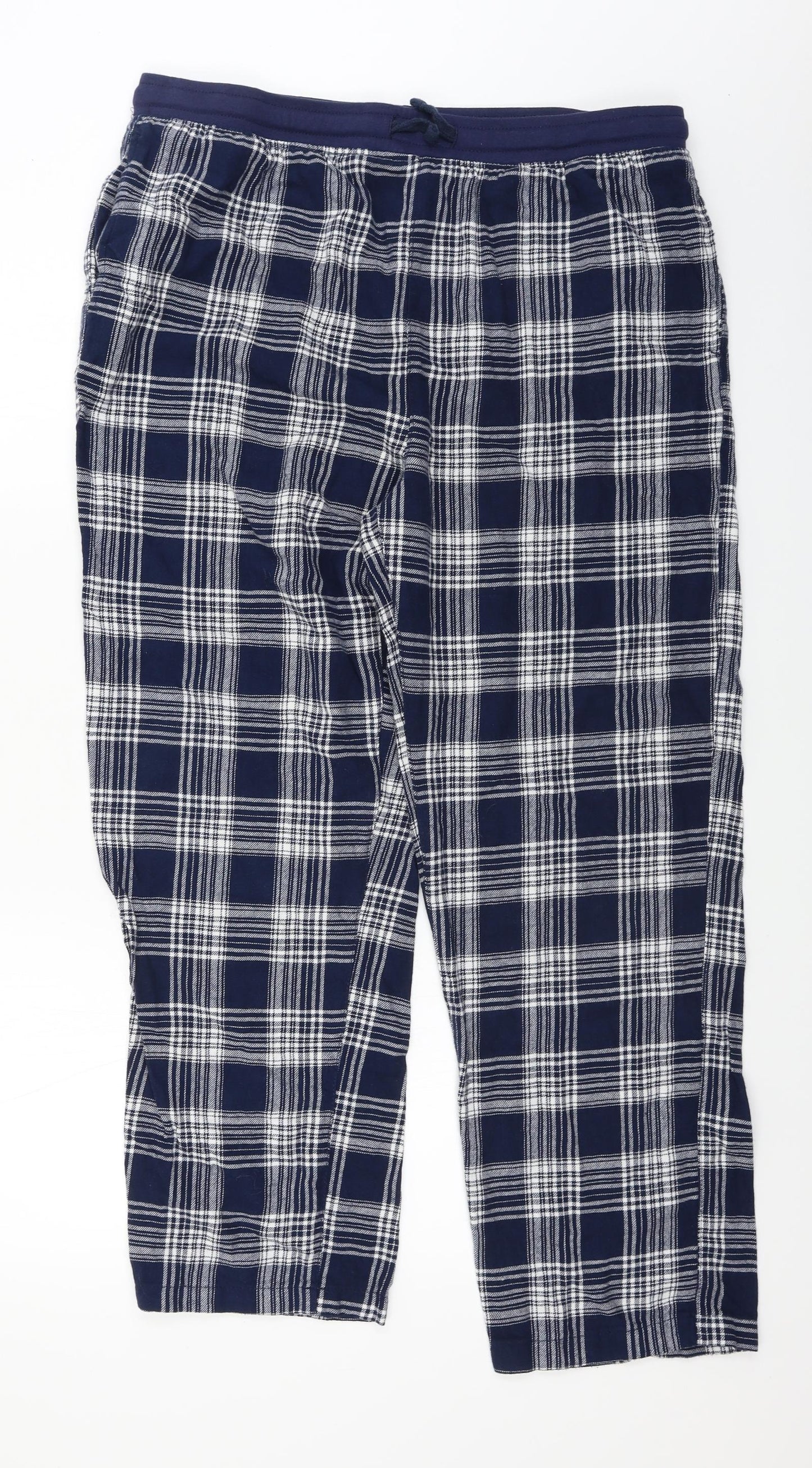 Primark  Mens Blue Check  Trousers  Size XL L24 in