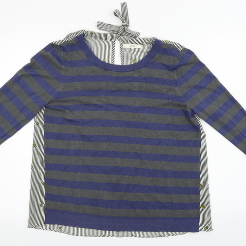 NEXT  Womens Blue Striped  Pullover Jumper Size 12