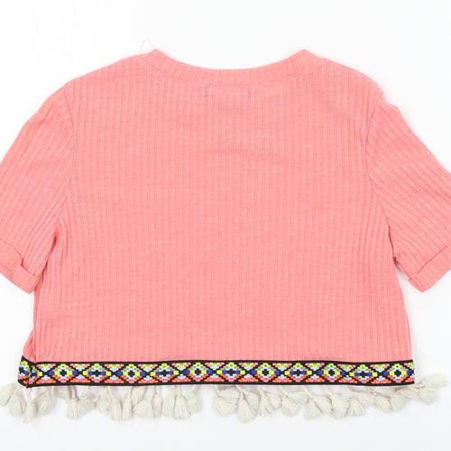Select  Womens Pink   Basic T-Shirt Size 6