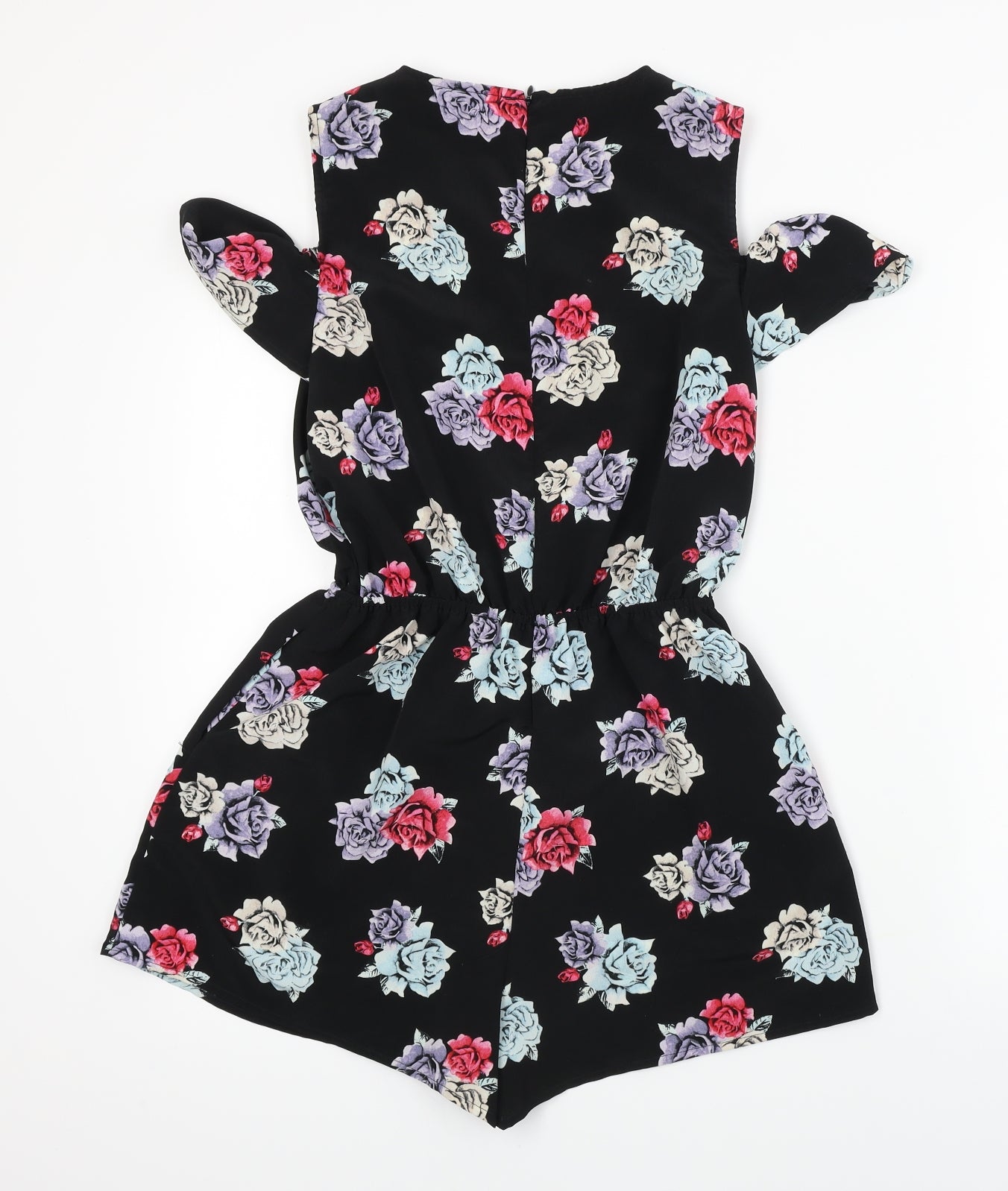 New Look  Girls Black Floral  Jumpsuit One-Piece Size 13 Years