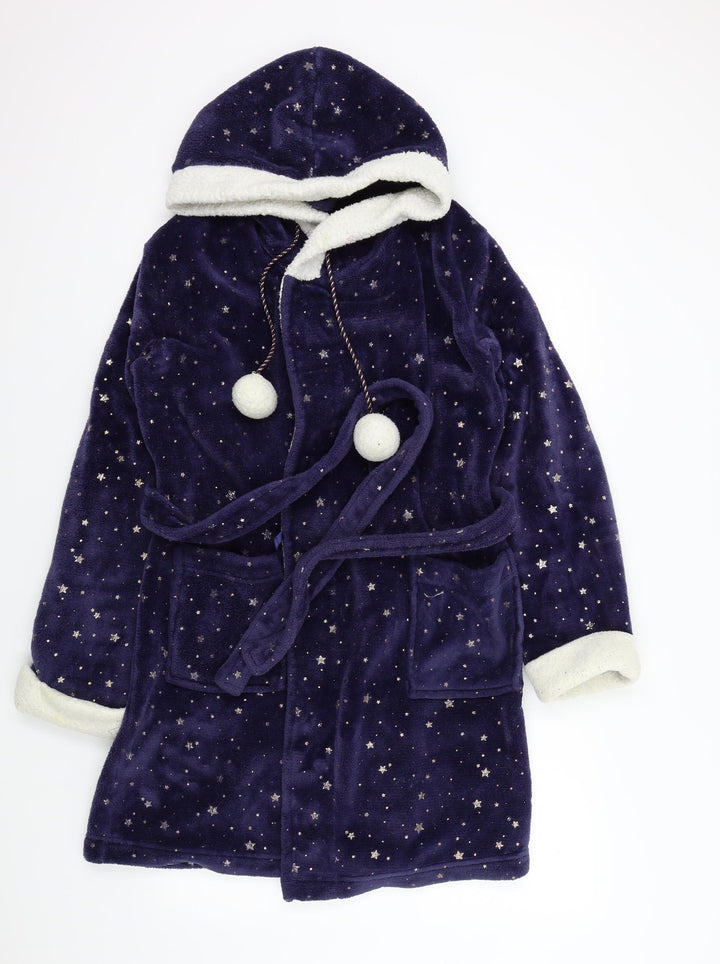 George Girls Blue Colourblock Top Robe Size M
