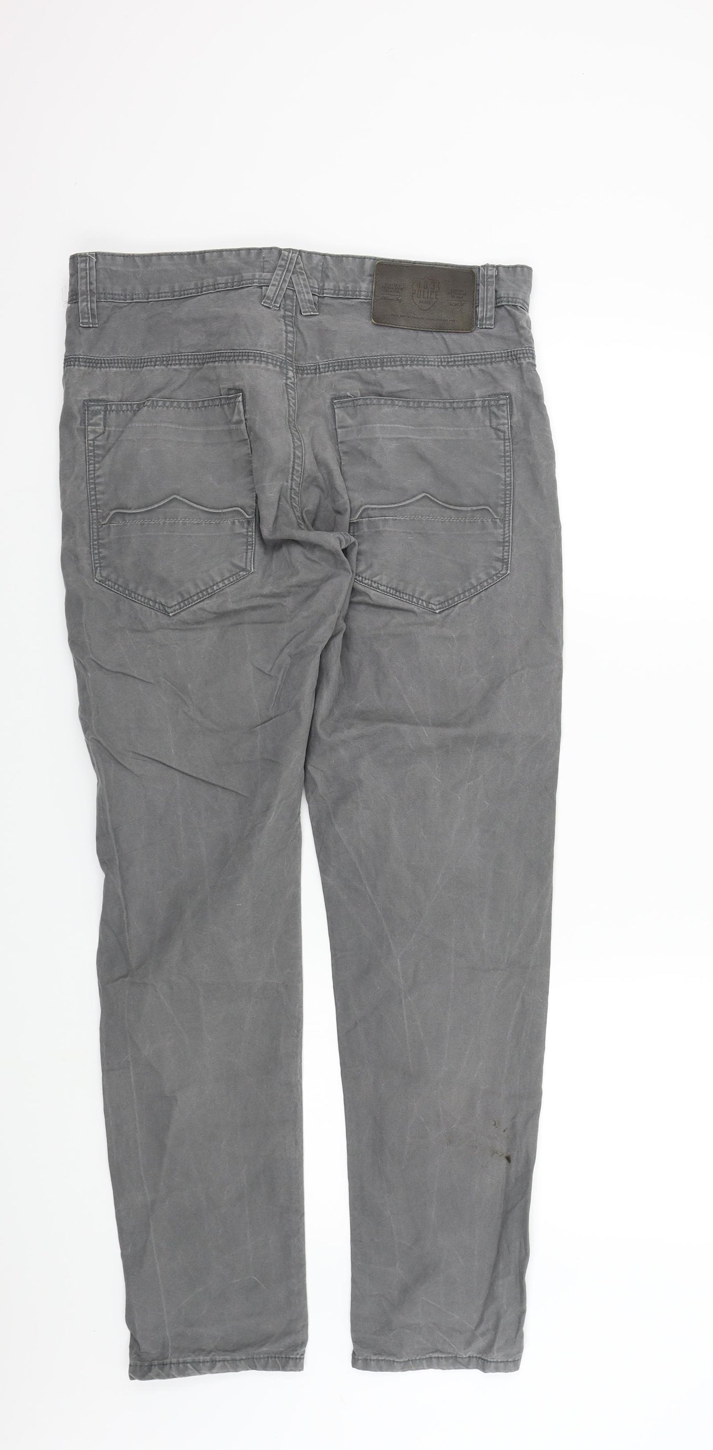 Police Mens Grey   Straight Jeans Size 32 L31 in