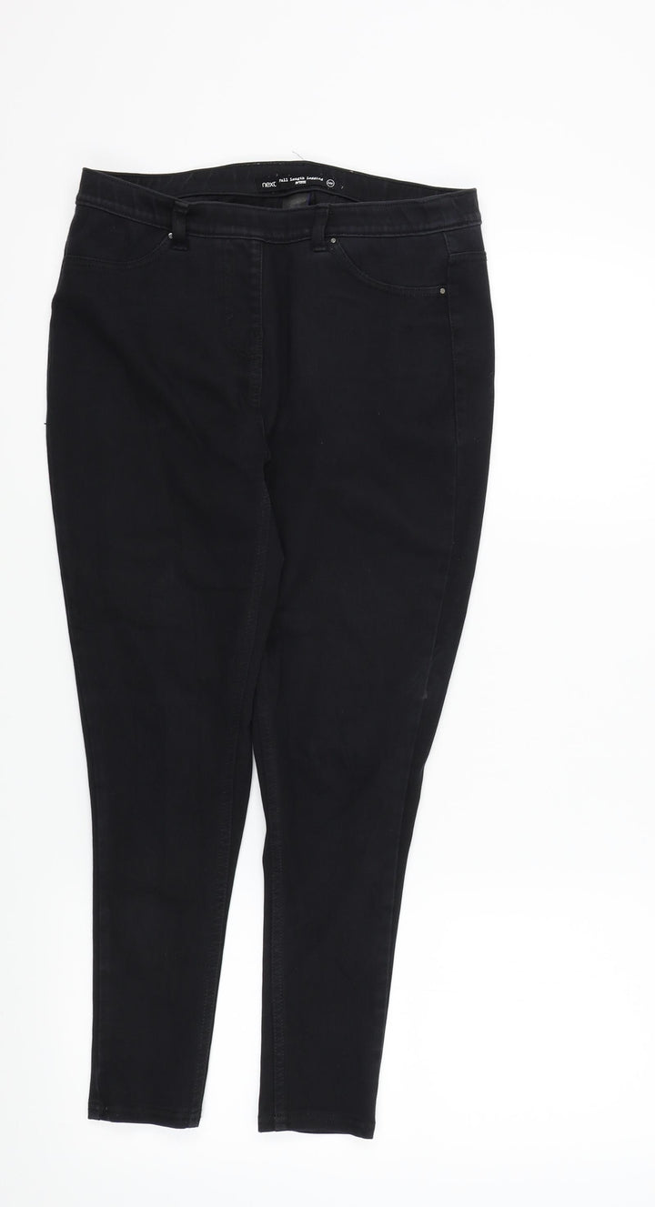 NEXT Womens Black Skinny Jeans Size 12 L24 in