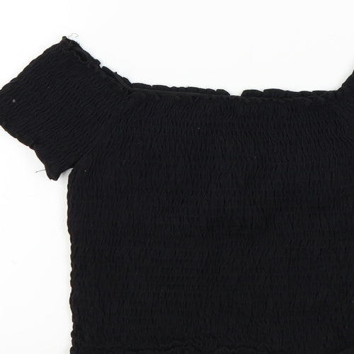Stradivarius Womens Black   Basic T-Shirt Size M  - elastic chest
