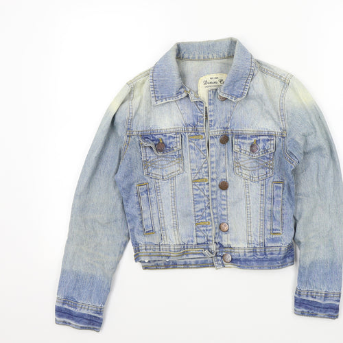 denim&co Womens Blue   Jacket  Size 8  - Distressed