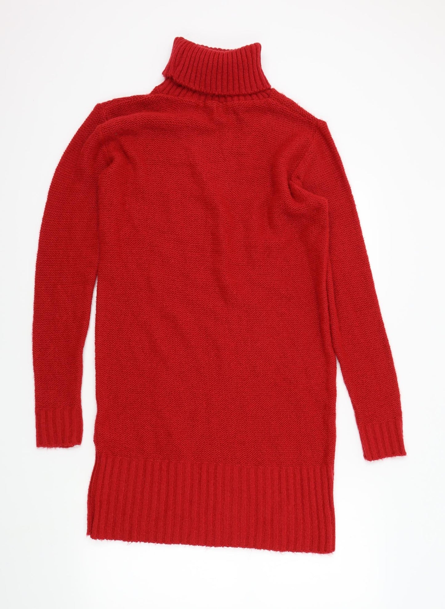 Boohoo Womens Red   Pullover Jumper Size L