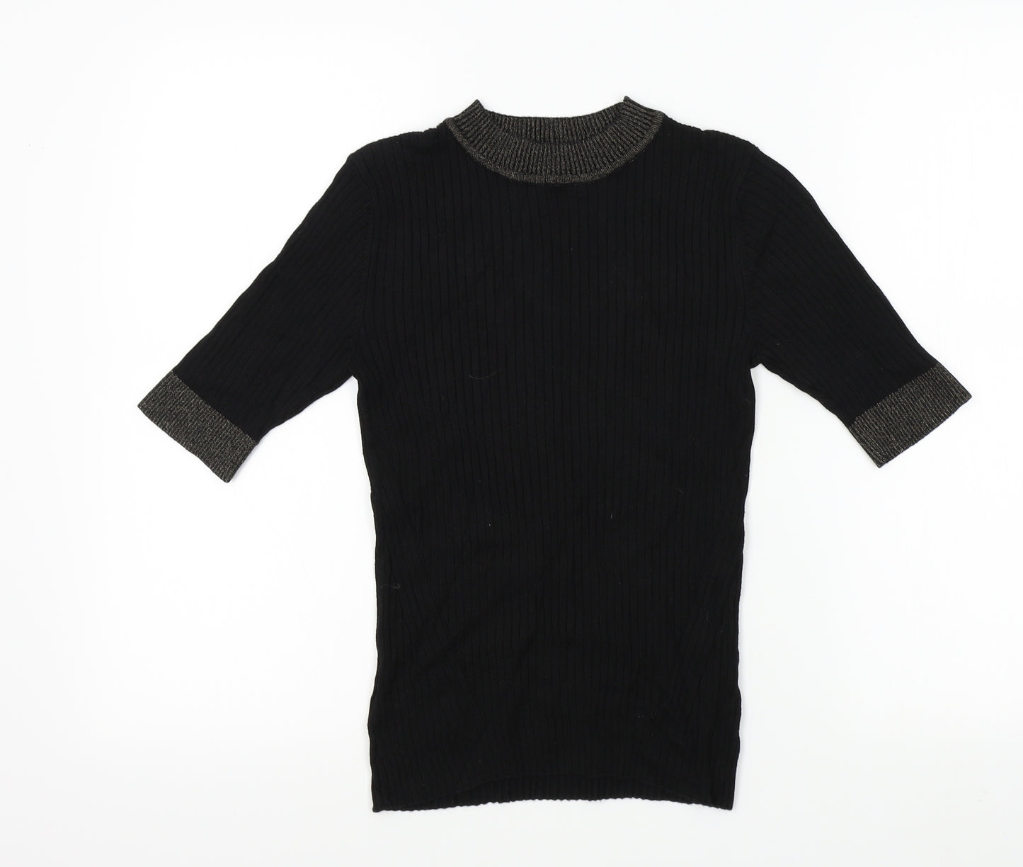 River Island Womens Black   Pullover Jumper Size 10  - sparkle detail