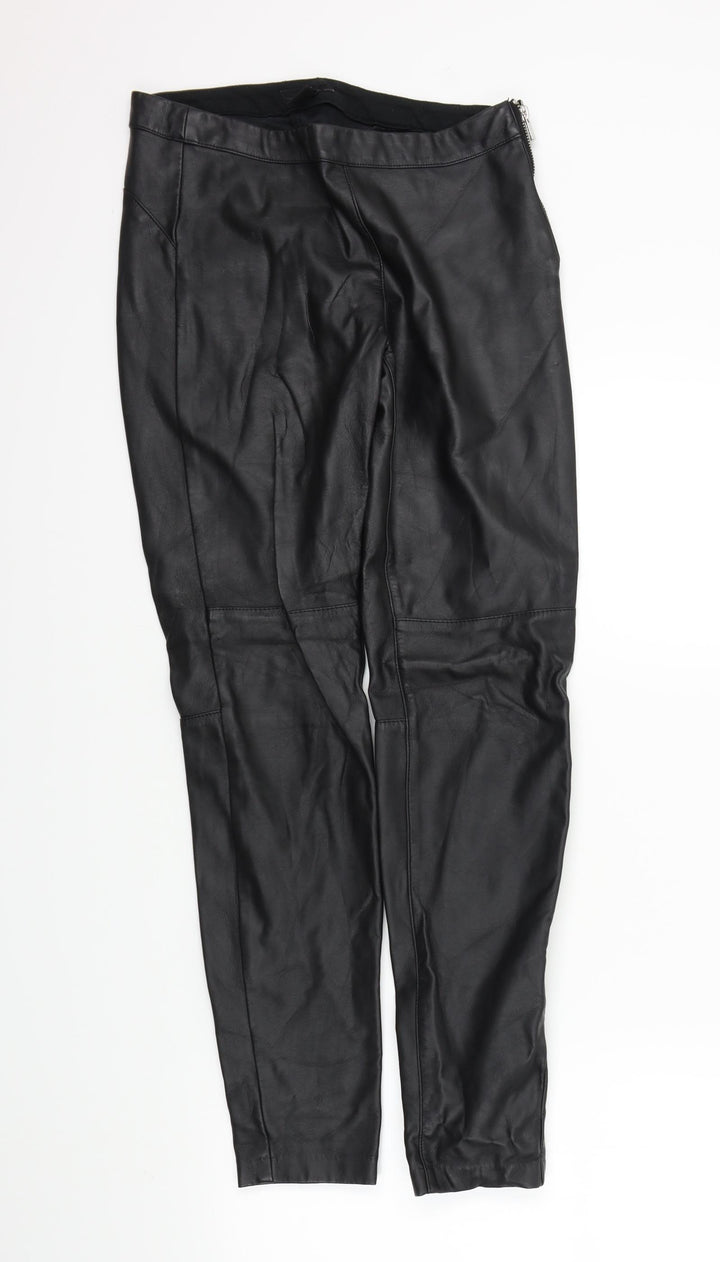 H&M Womens Black Trousers Size 8 L29 in