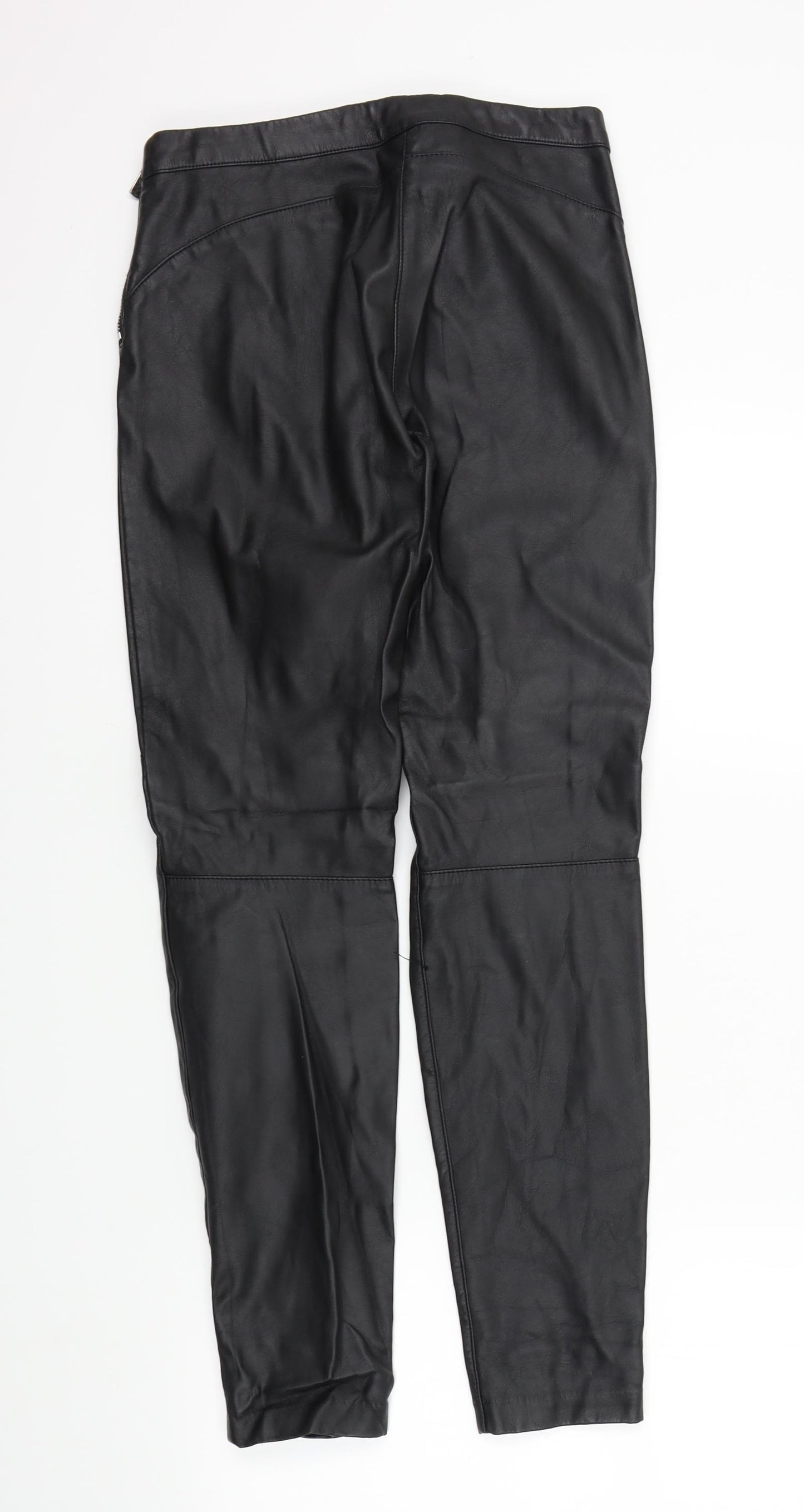 H&M Womens Black   Trousers  Size 8 L29 in