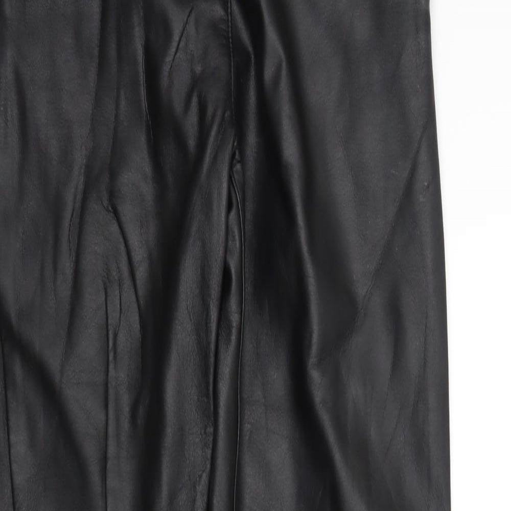 H&M Womens Black   Trousers  Size 8 L29 in