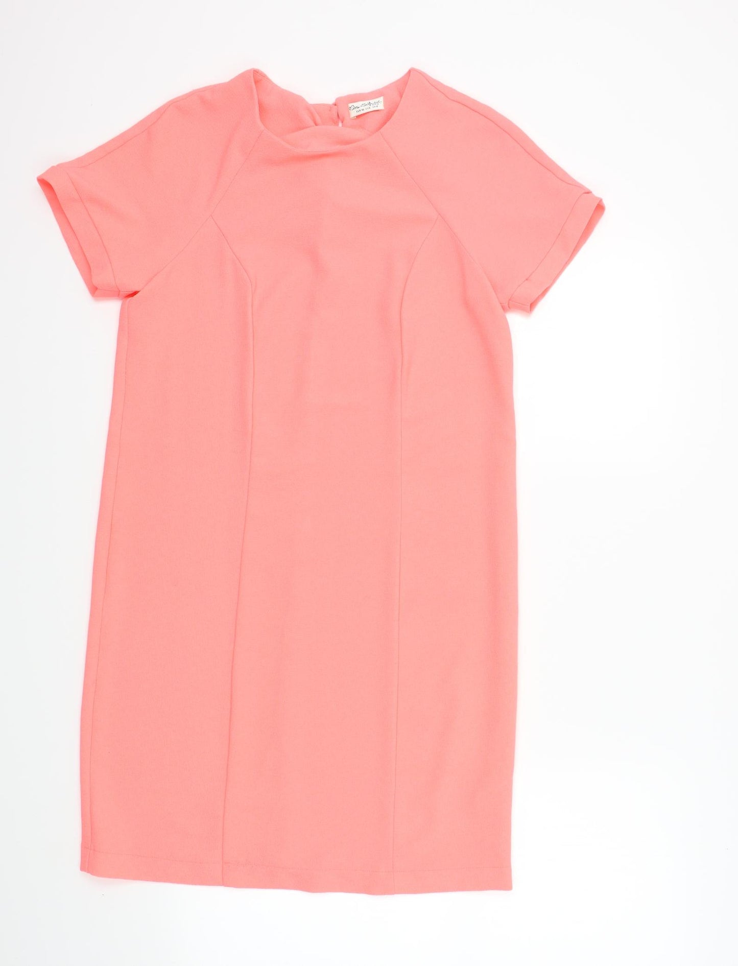Miss Selfridge Womens Orange Colourblock  A-Line  Size 10