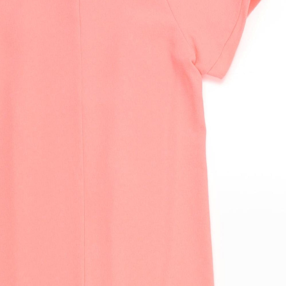 Miss Selfridge Womens Orange Colourblock  A-Line  Size 10