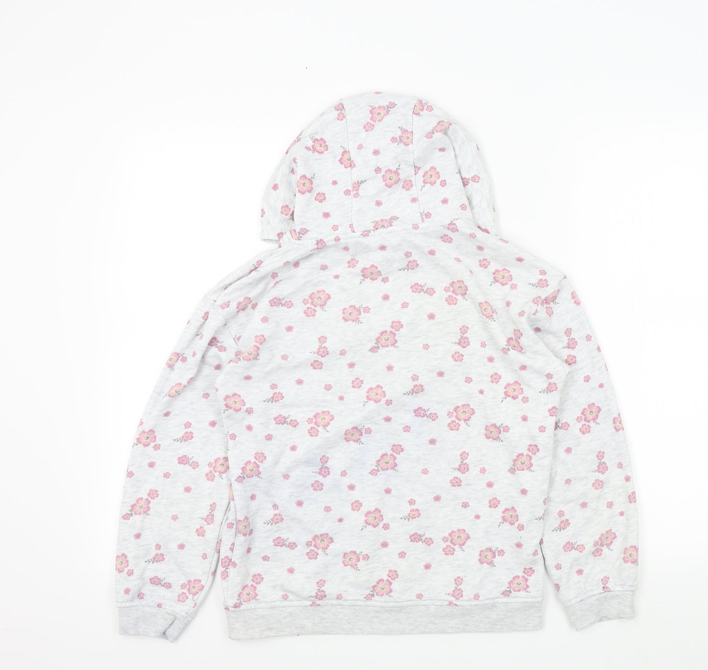Primark Womens Grey Floral  Pullover Jumper Size 12