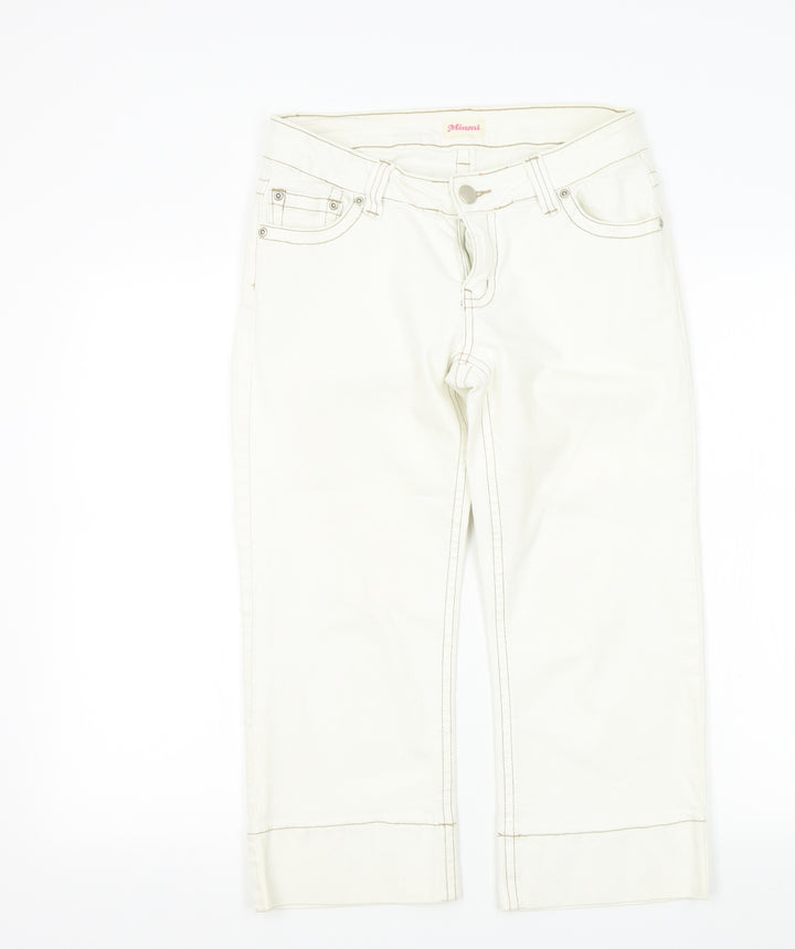 miami Womens Beige   Straight Jeans Size 12 L21 in