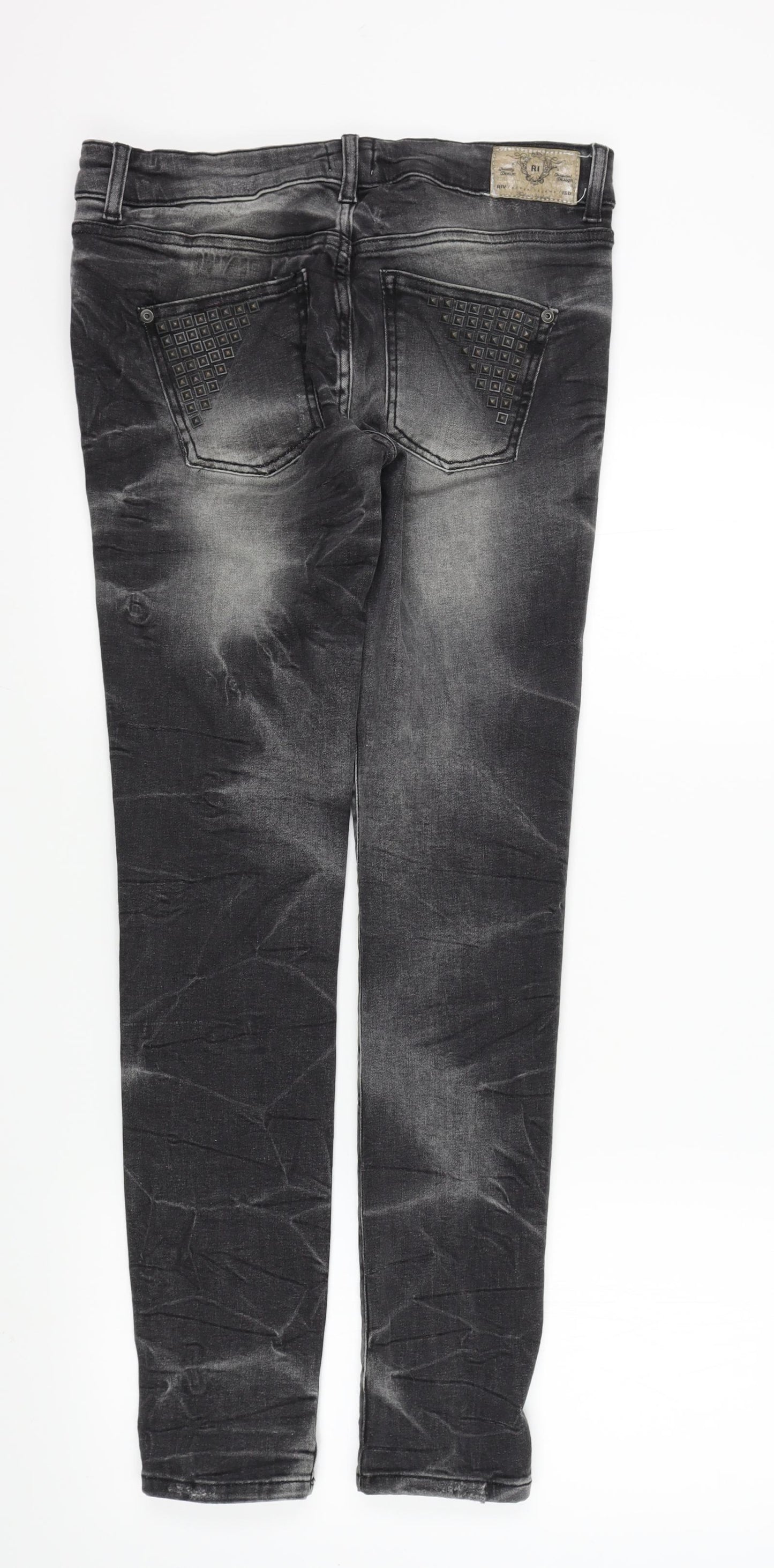 river joland Womens Black   Straight Jeans Size 12 L30 in