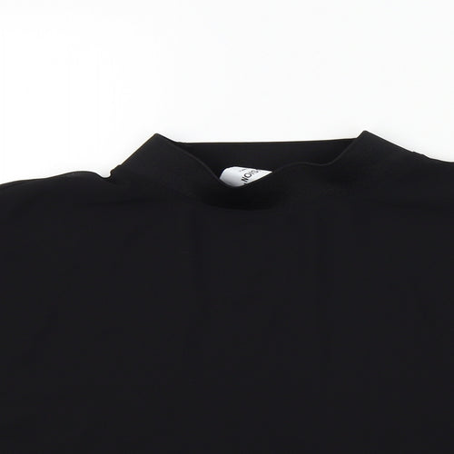 COLLUSION Womens Black   Basic Blouse Size 10  - see through