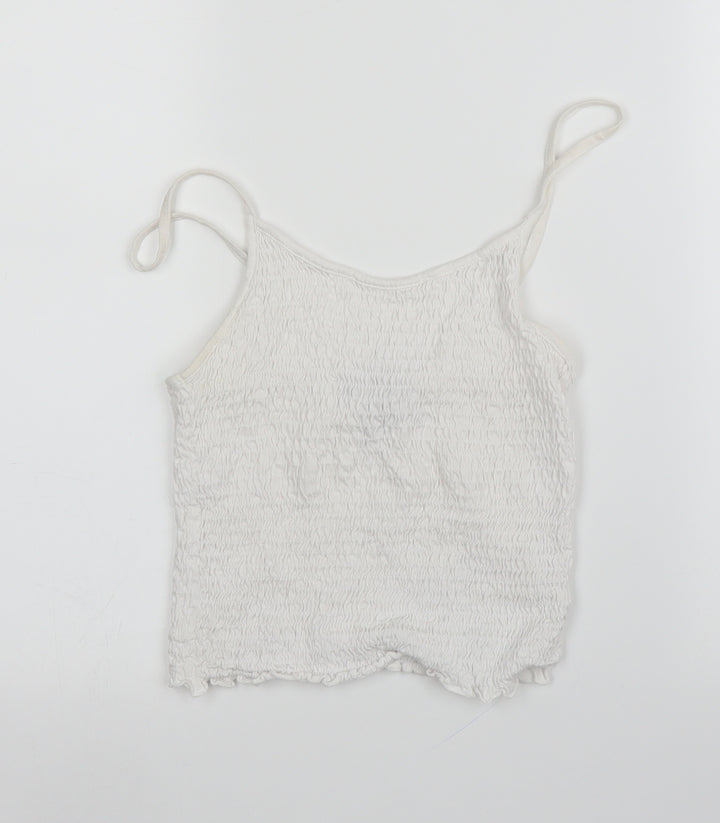 New Look Womens White Camisole Blouse Size 10