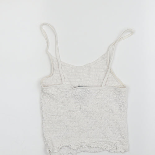 New Look Womens White   Camisole Blouse Size 10