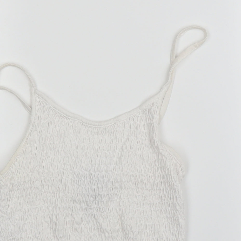 New Look Womens White   Camisole Blouse Size 10