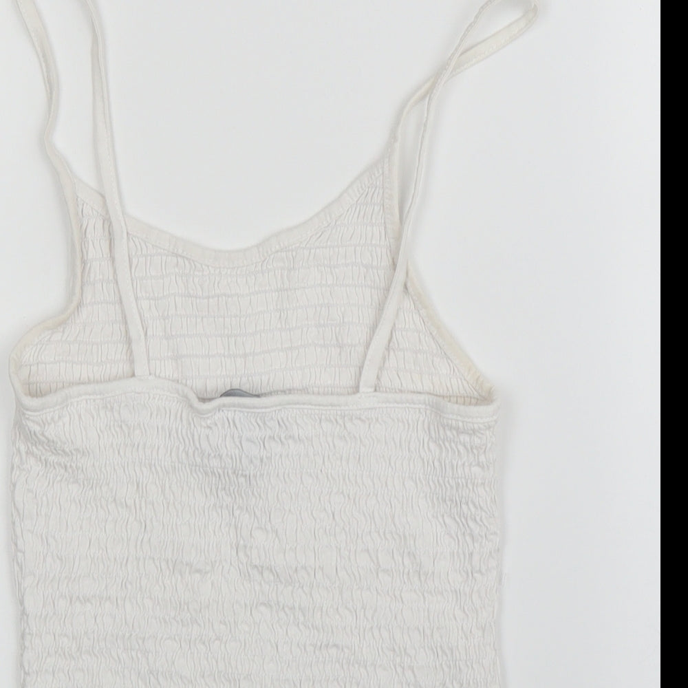 New Look Womens White   Camisole Blouse Size 10