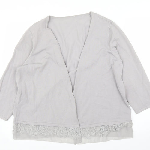Preworn Womens Grey   Cardigan Jumper Size XL