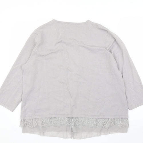 Preworn Womens Grey   Cardigan Jumper Size XL