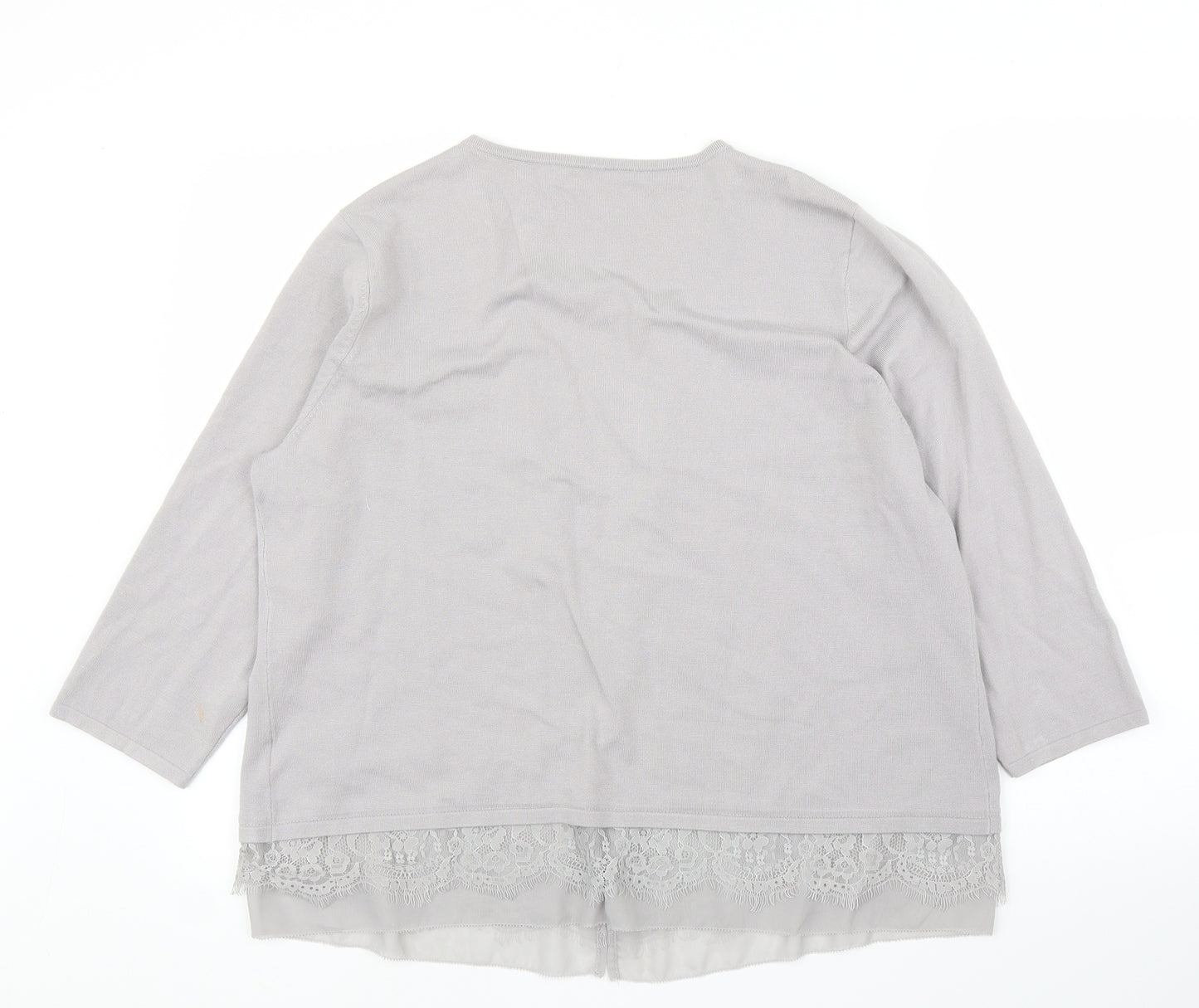 Preworn Womens Grey   Cardigan Jumper Size XL