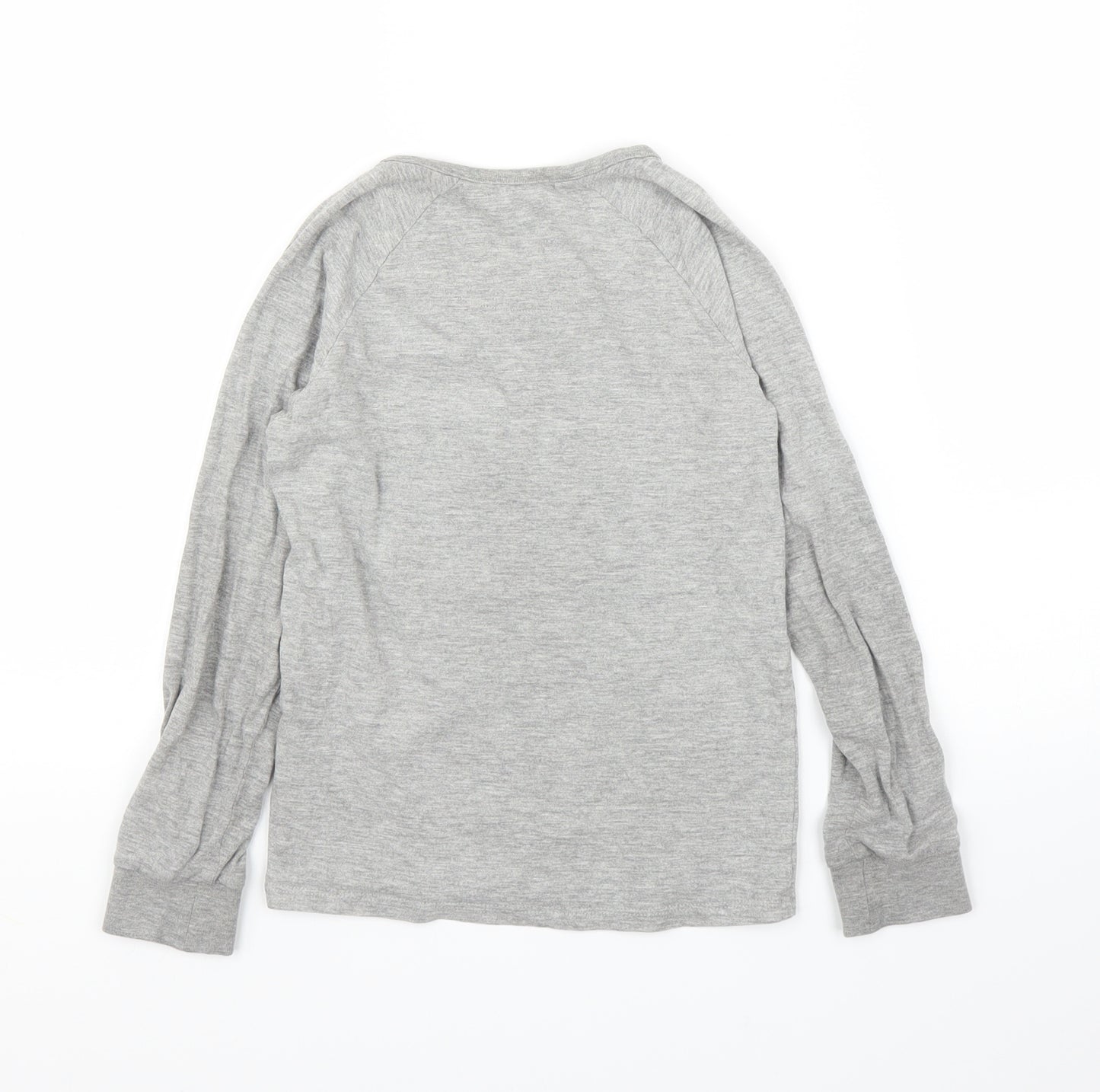 M&S Boys Grey   Basic T-Shirt Size 7 Years