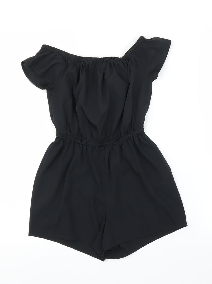 New Look Girls Black Romper One-Piece Size 9 Years