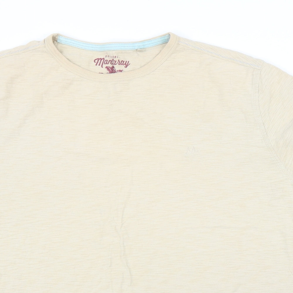 Debenhams Mens Beige    T-Shirt Size XL