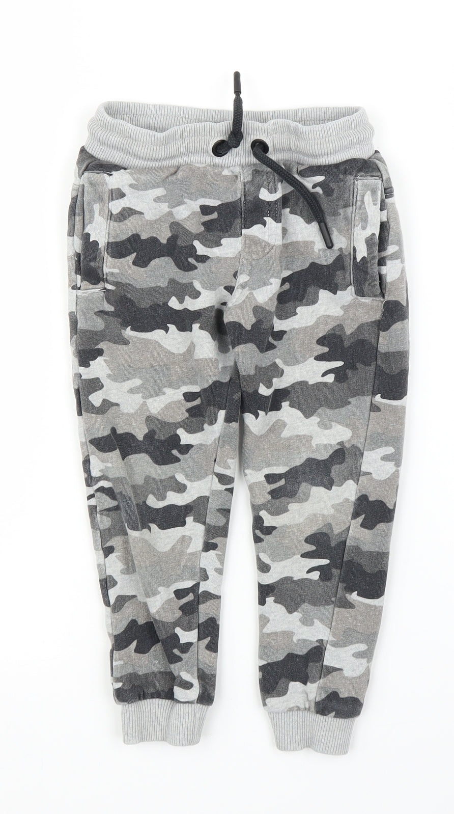 Nutmeg Boys Grey Camouflage  Sweatpants Trousers Size 3-4 Years