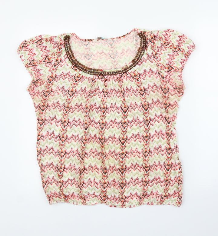 BHS Womens Red Basic Blouse Size 14