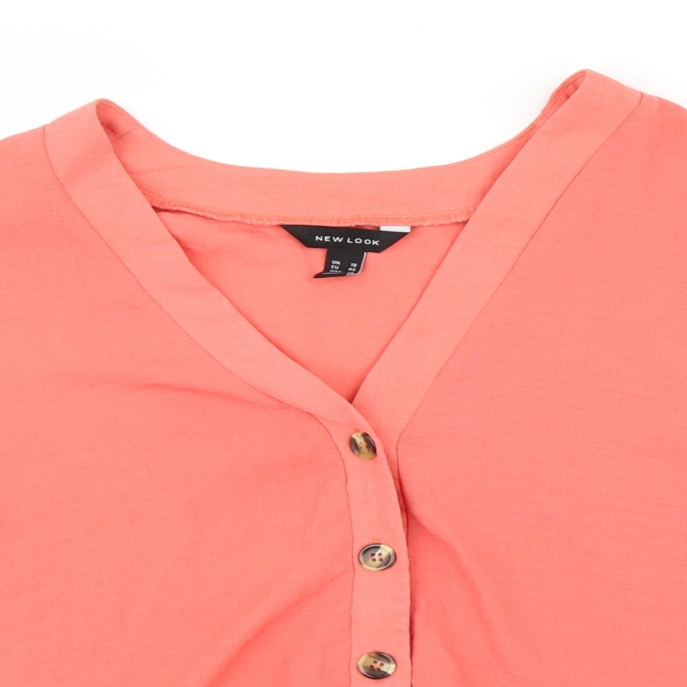 New Look Womens Pink   Basic Blouse Size 18