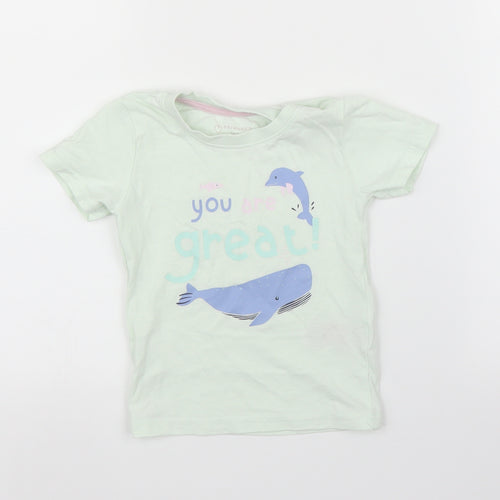 Primark Baby Green   Basic T-Shirt Size 12-18 Months