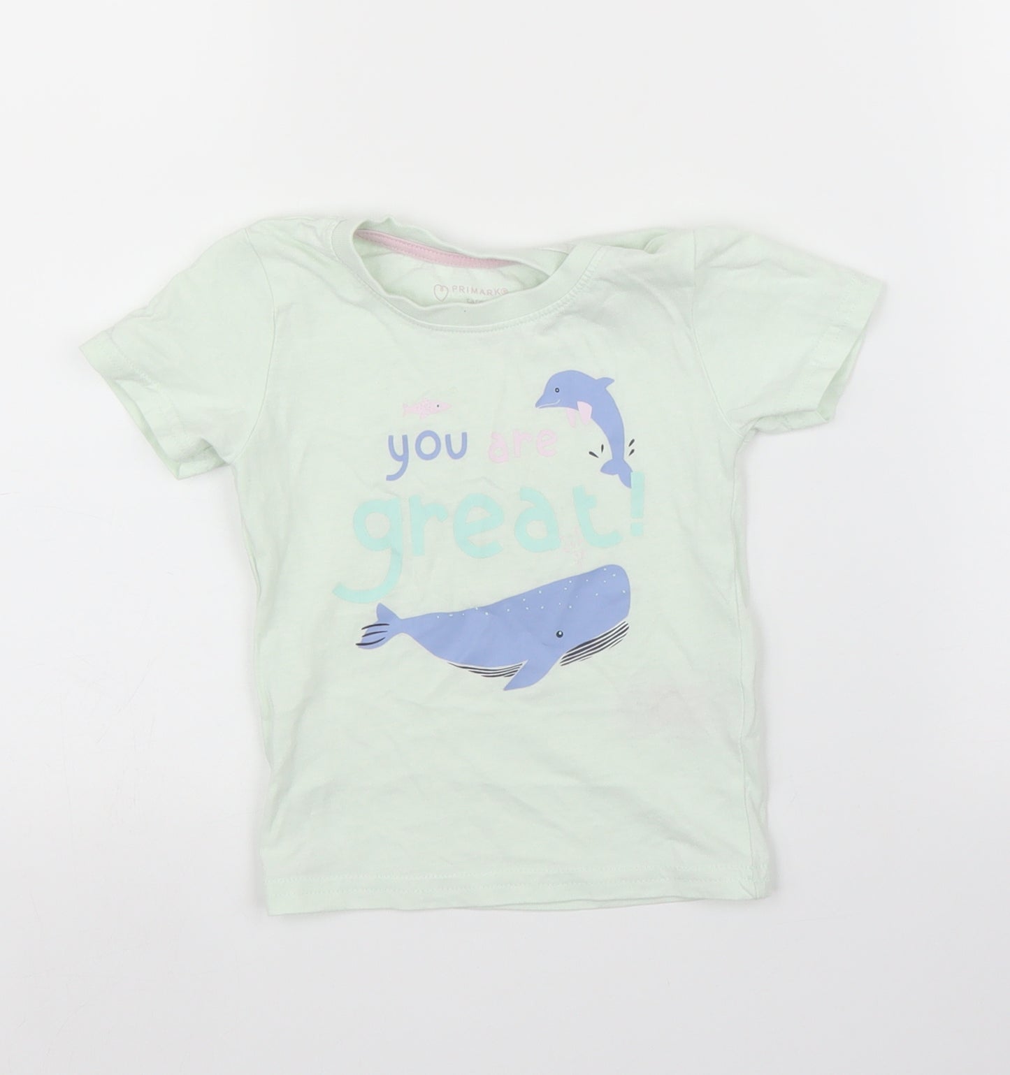Primark Baby Green   Basic T-Shirt Size 12-18 Months