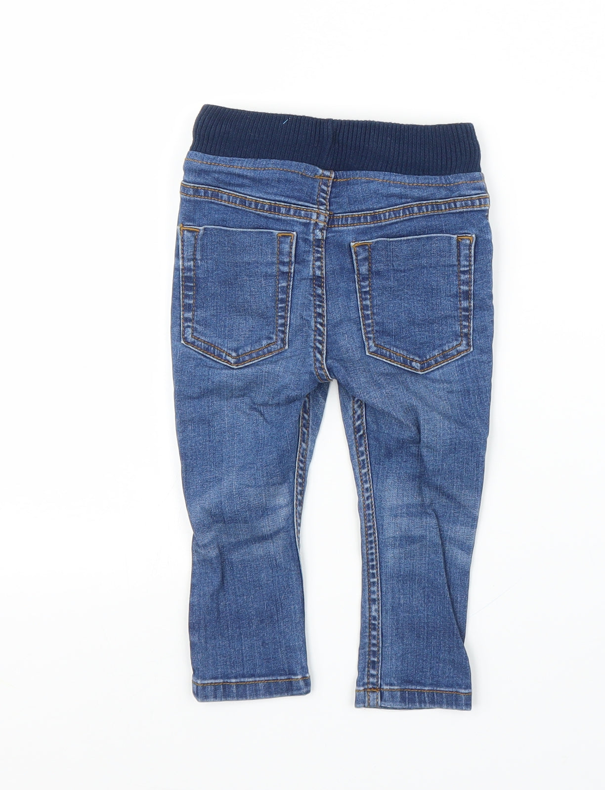 TU Boys Blue  Denim Capri Jeans Size 9-12 Months