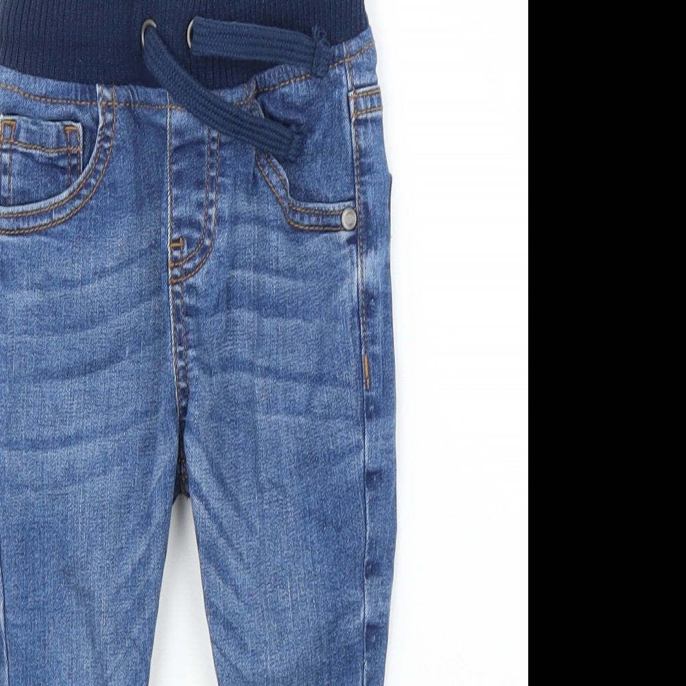TU Boys Blue  Denim Capri Jeans Size 9-12 Months