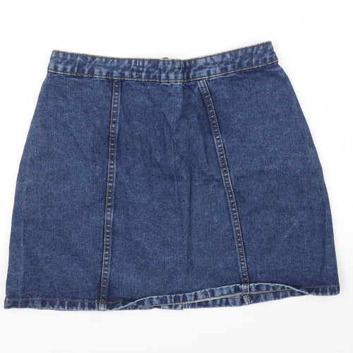 Primark Womens Blue  Denim A-Line Skirt Size 12
